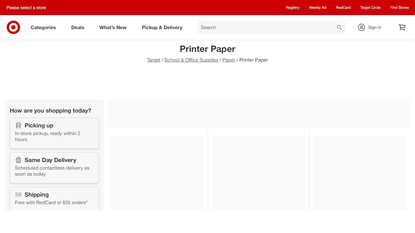 Printer Paper : Target